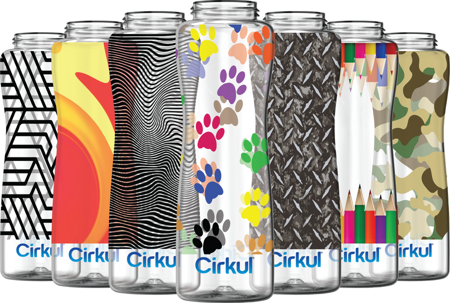Custom 42oz. Plastic Bottle & Comfort Grip Lid