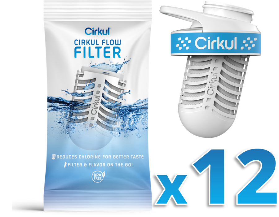 Cirkul Flow Filter (12-Pack) & New Comfort Grip Lid