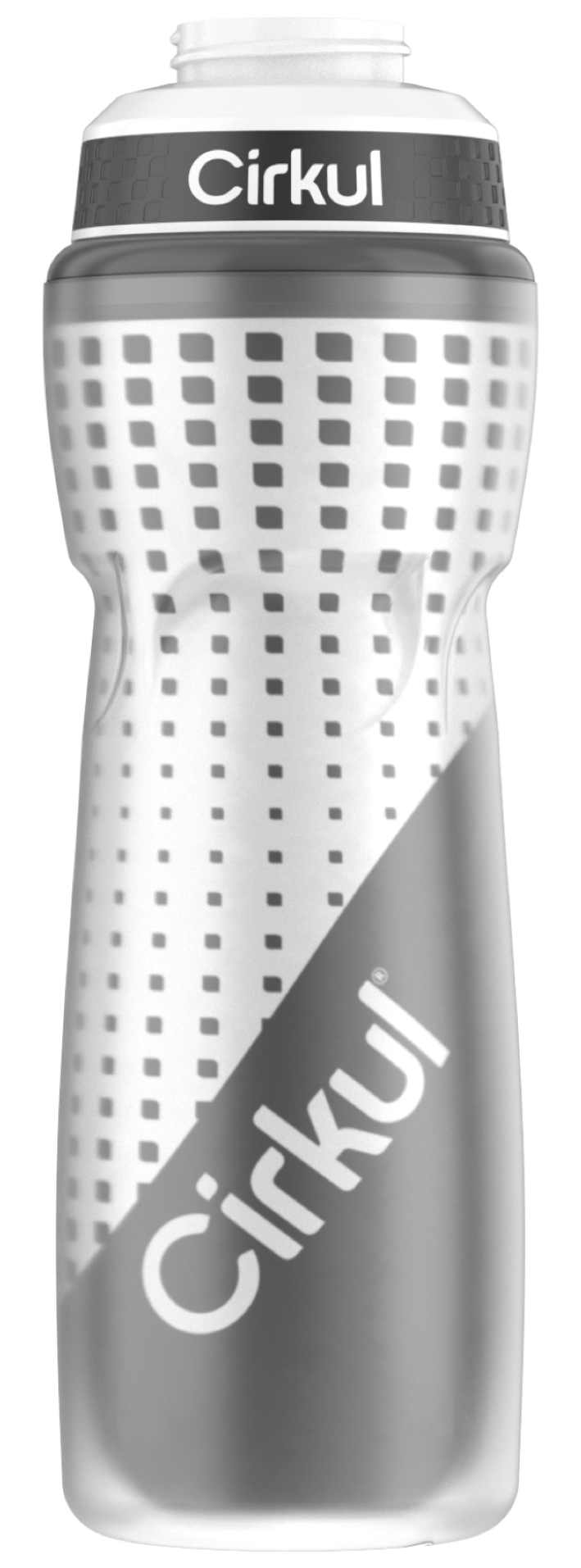 22oz. Insulated Squeeze Plastic Bottle & Sport Lid