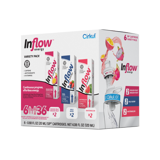 CX: Inflow Energy Flavor Cartridge Variety Pack, 6-Pack